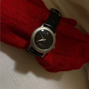 Black and Silver Watch